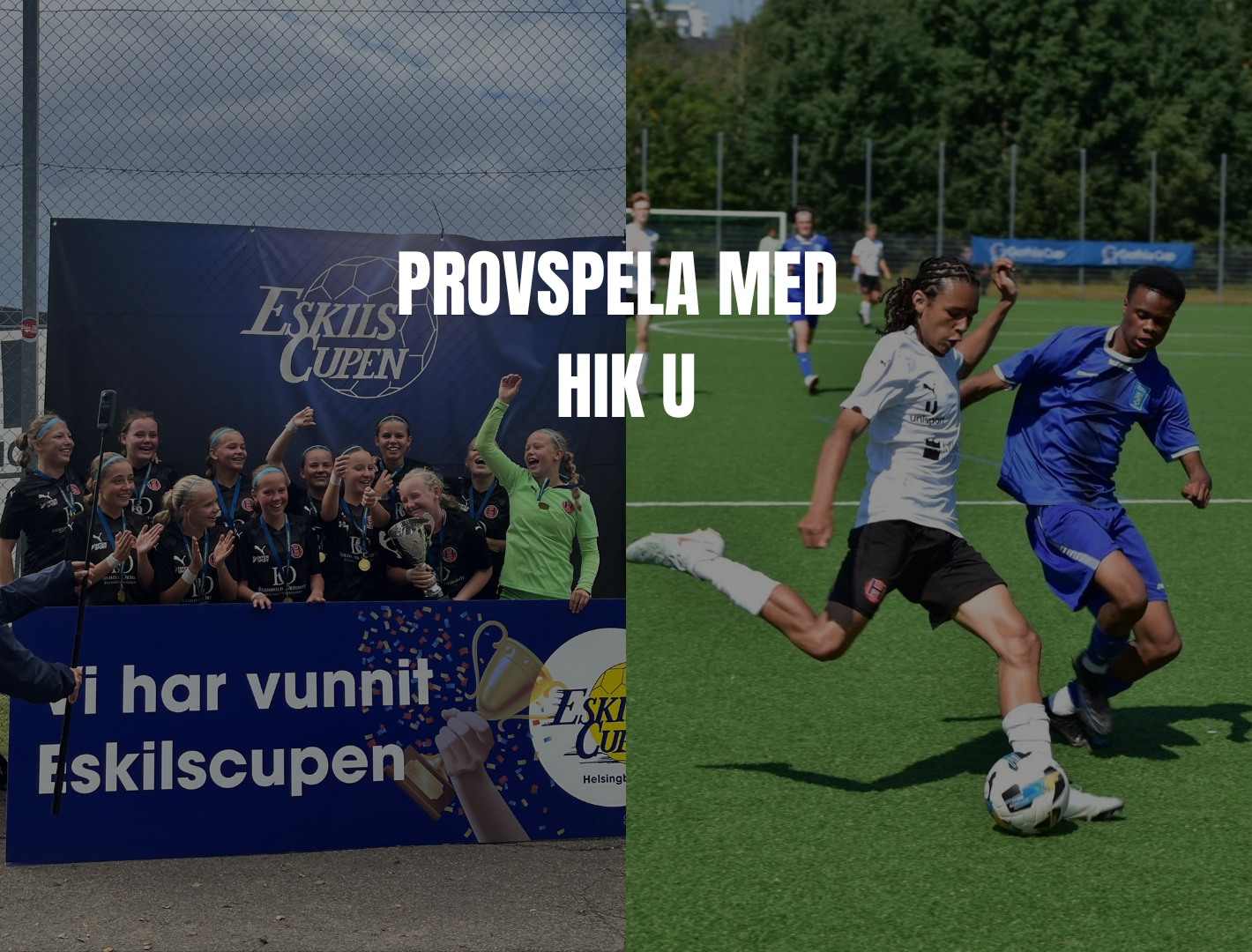 Provspela med HIK U